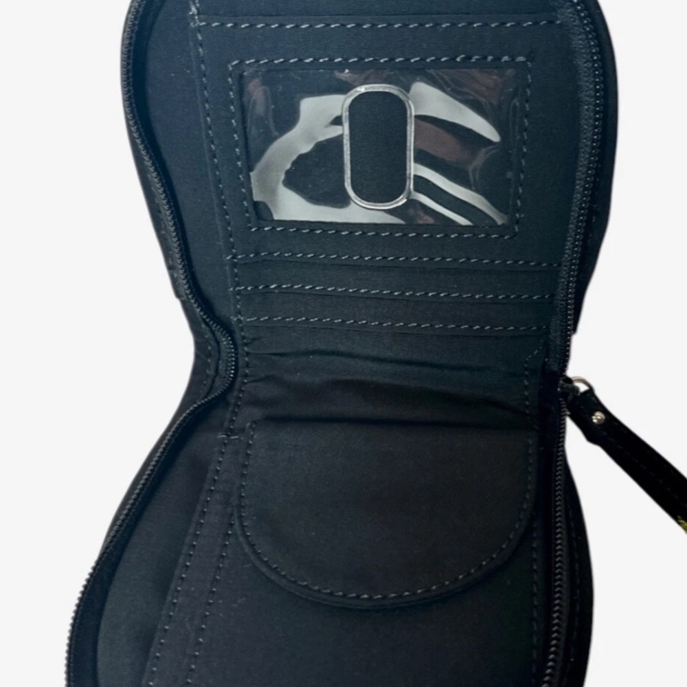 Vera Bradley Black Quilted Mini Bag Festival Concert Small - Picture 8 of 8